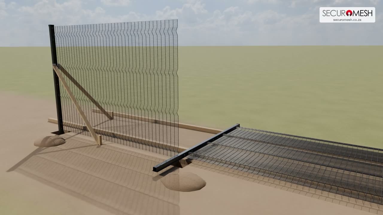 Watch: How a SecuroMesh Fence Is Installed